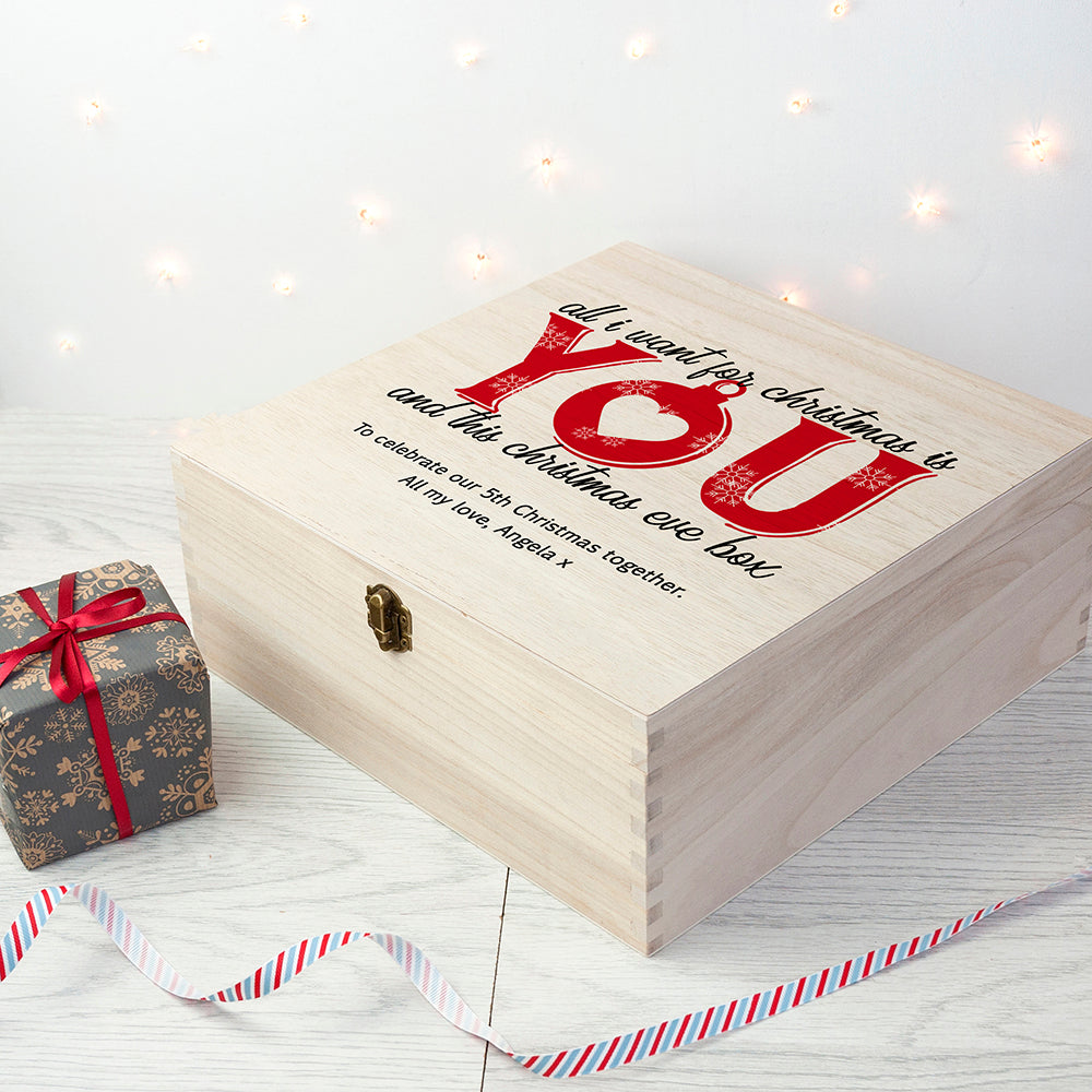 Personalised Romantic Couples Christmas Eve Box - treat-republic
