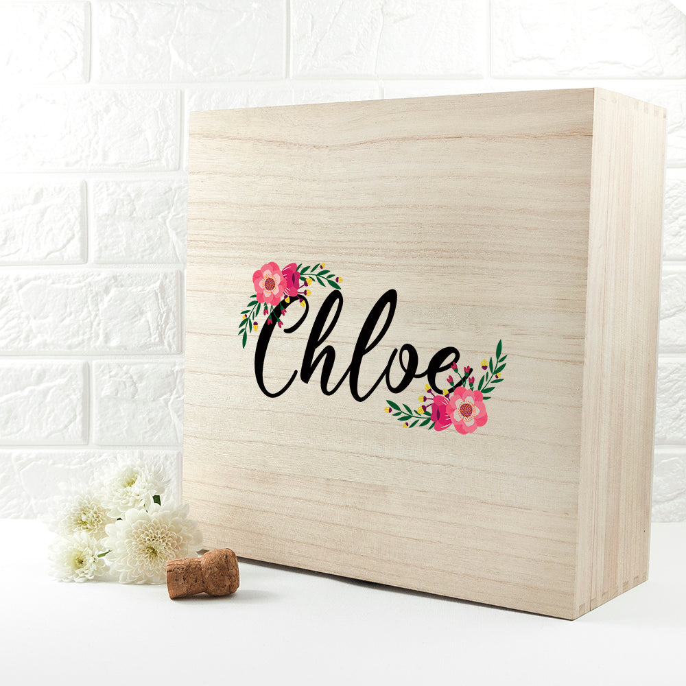 Personalised Floral Bridesmaid Box - treat-republic
