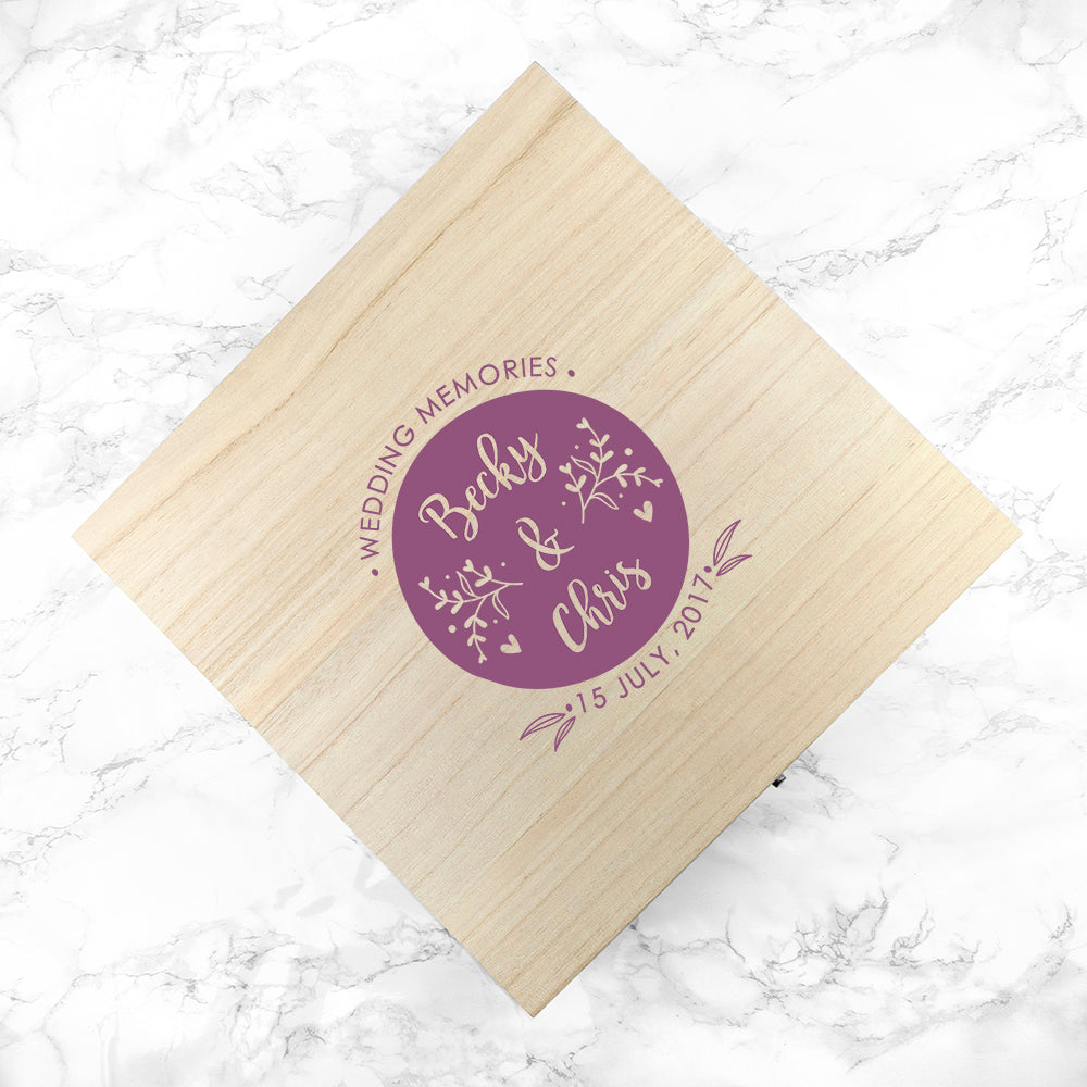 Personalised Wedding Memory Box - treat-republic