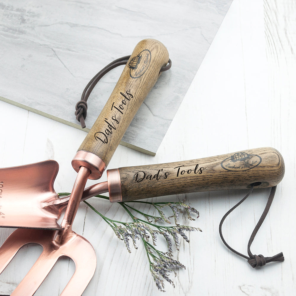 Personalised Luxe Copper Trowel and Fork Set - treat-republic