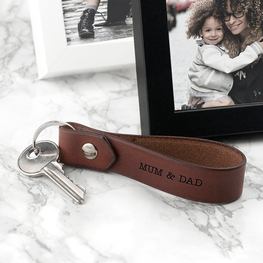 Personalised Leather Keyring - treat-republic