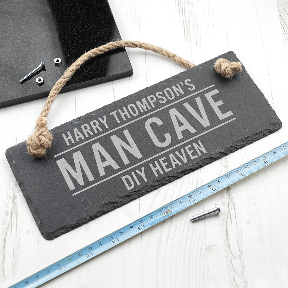 Personalised Slate Man Cave Sign - treat-republic