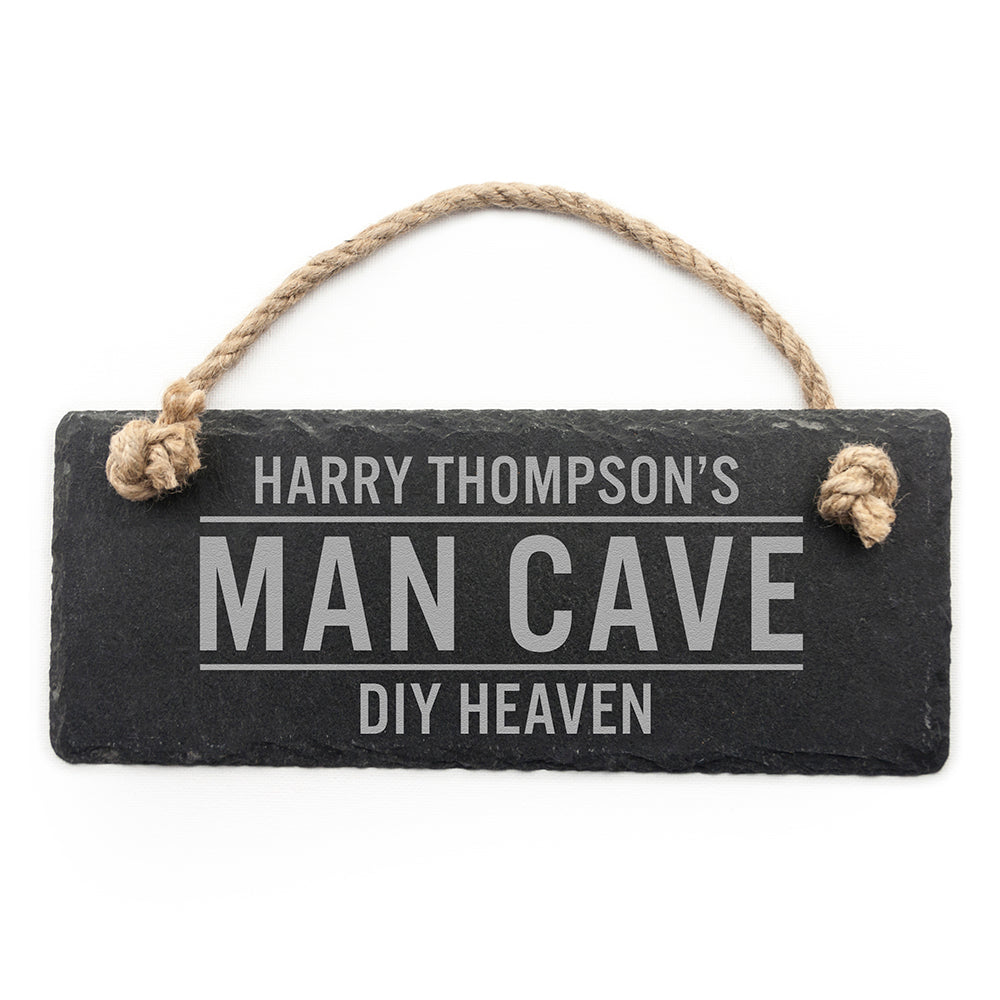 Personalised Slate Man Cave Sign - treat-republic