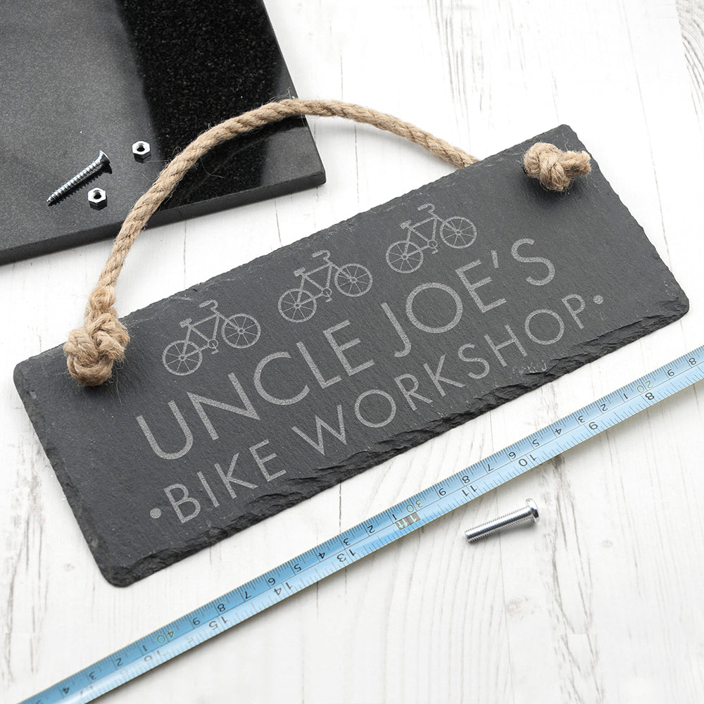 Personalised I Bloody Love My Bicycle Slate Hanging Sign - treat-republic