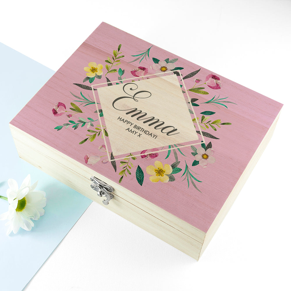 Personalised Botanical Mother's Day Tea Box - treat-republic