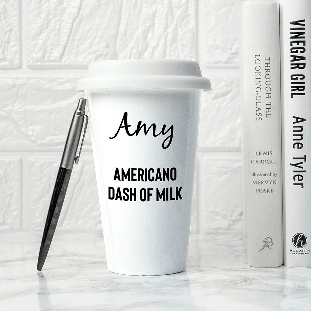 Personalised Name and Order Travel Mug - treat-republic
