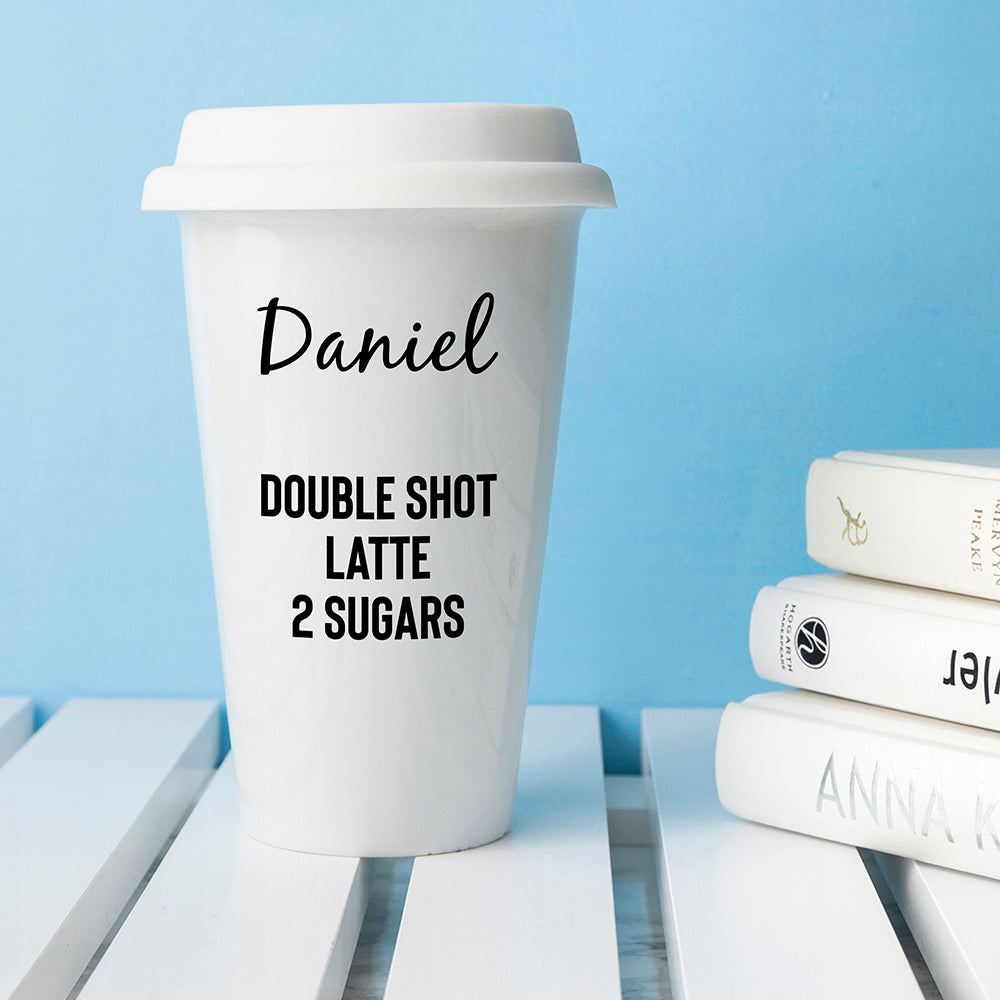 Personalised Name and Order Travel Mug - treat-republic