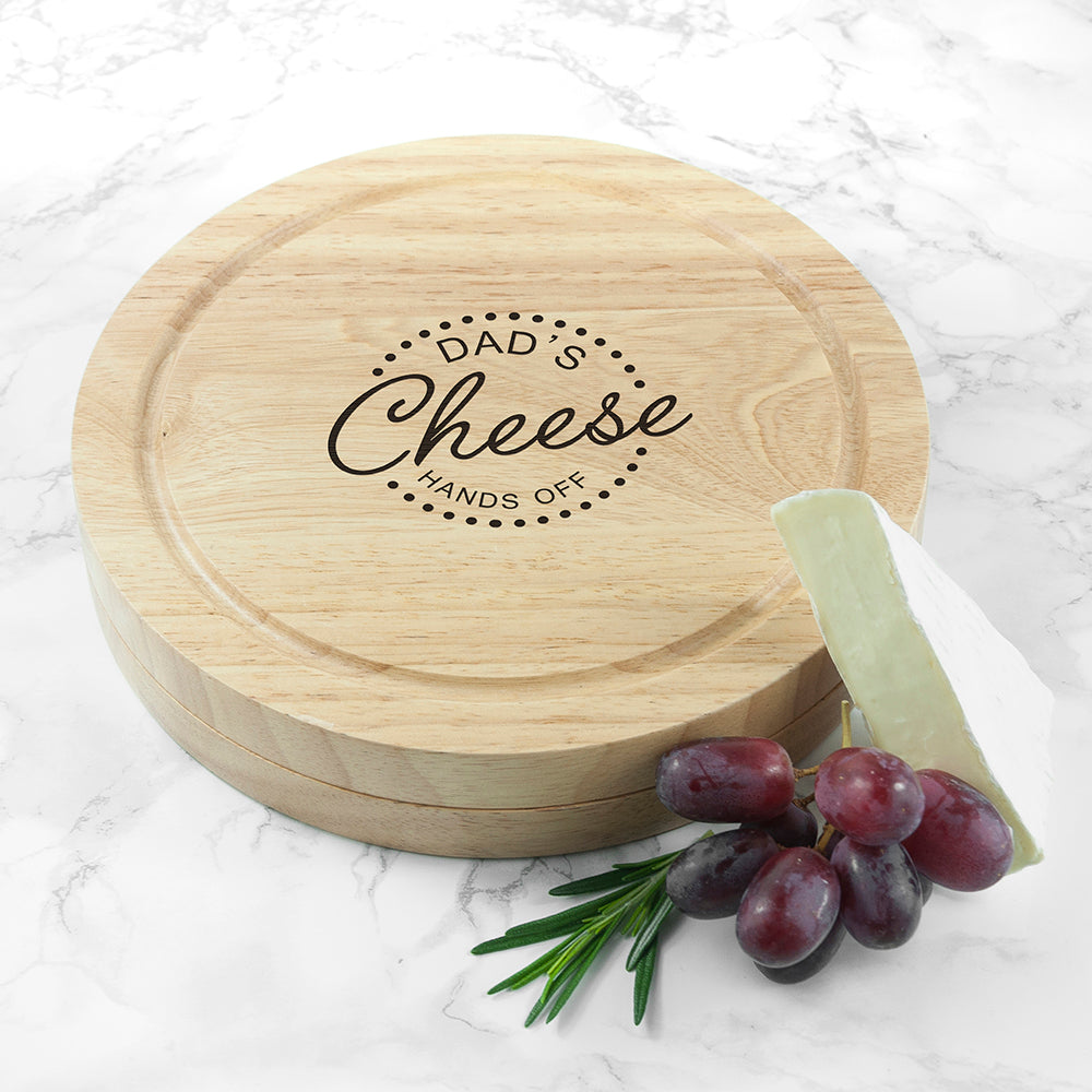 Personalised 'Hands Off' Cheese Board Set - treat-republic