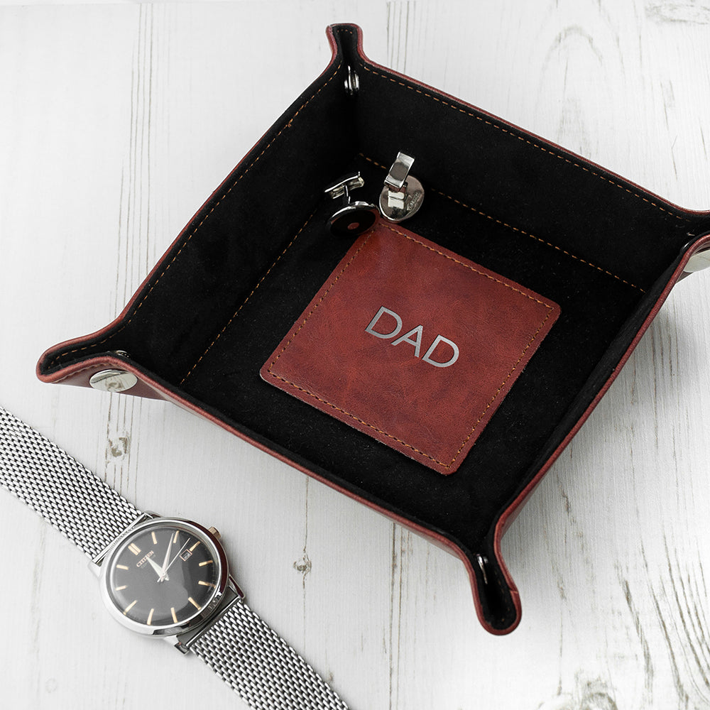 Luxury Brown Personalised Valet Tray - treat-republic
