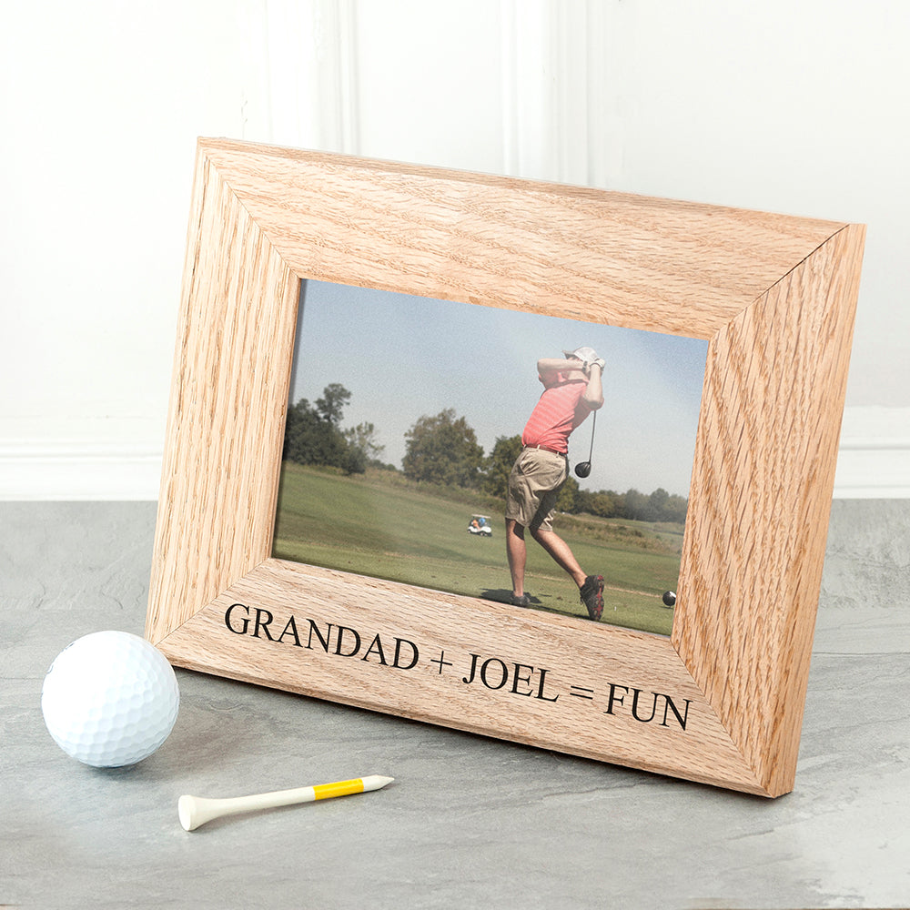 Wordsworth Collection Fun with Grandad Engraved Photo Frame - treat-republic