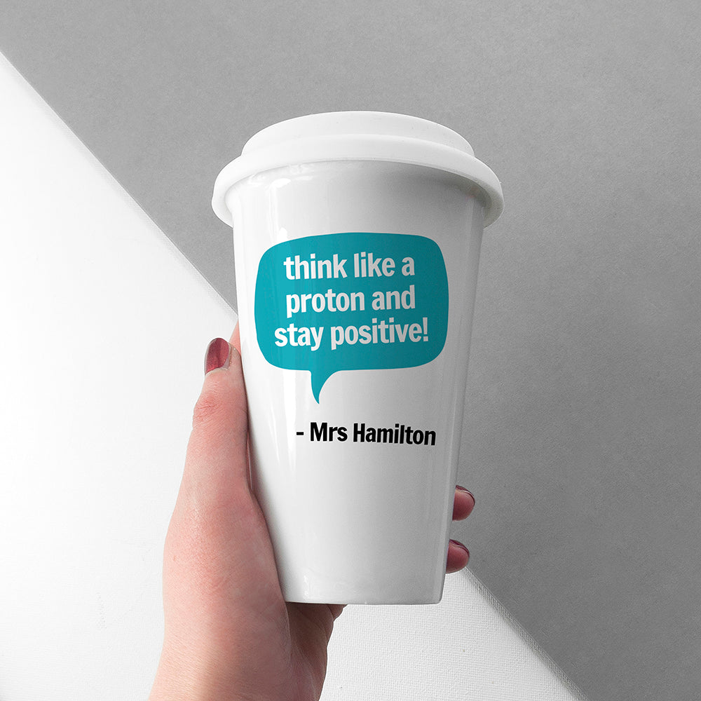 Personalised Teacher Says Travel Mug - treat-republic