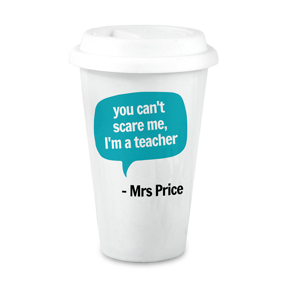 Personalised Teacher Says Travel Mug - treat-republic