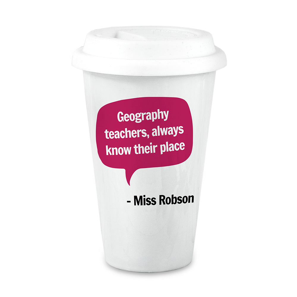 Personalised Teacher Says Travel Mug - treat-republic