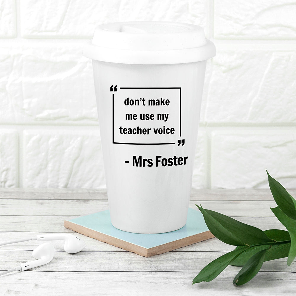 Personalised Words of Wisdom Travel Mug - treat-republic