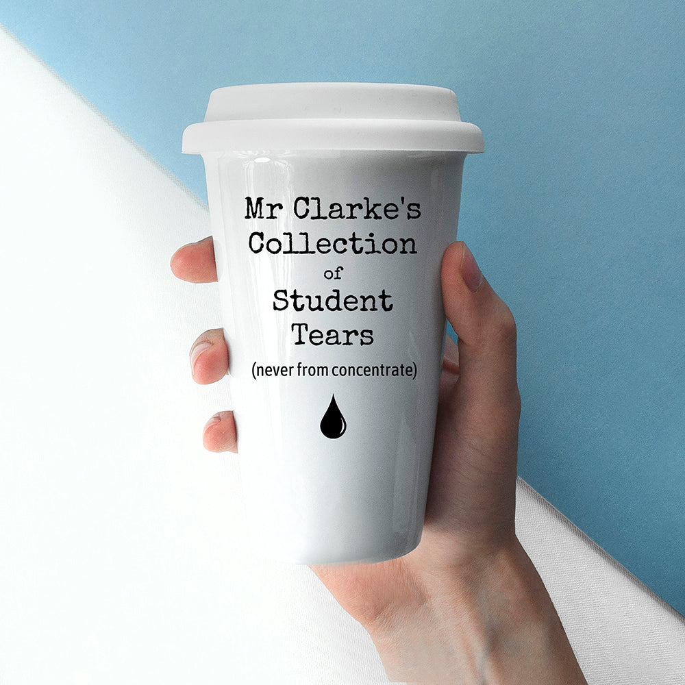 Personalised Students Tears Travel Mug - treat-republic