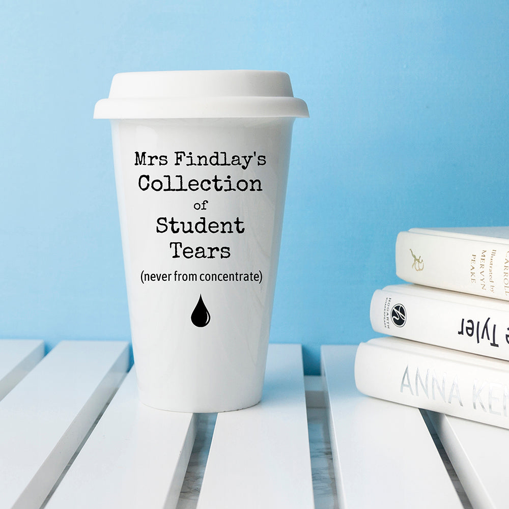 Personalised Students Tears Travel Mug - treat-republic
