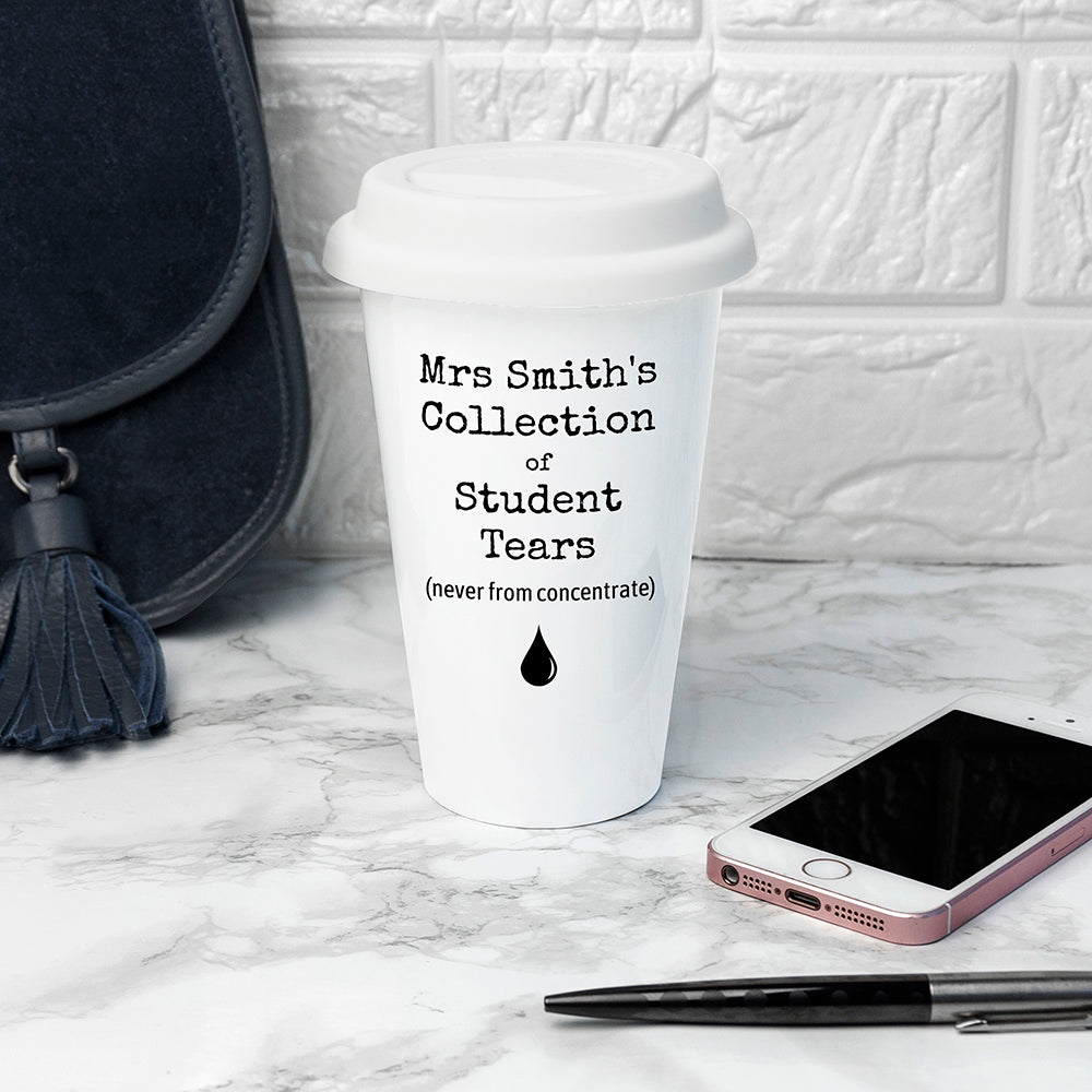 Personalised Students Tears Travel Mug - treat-republic