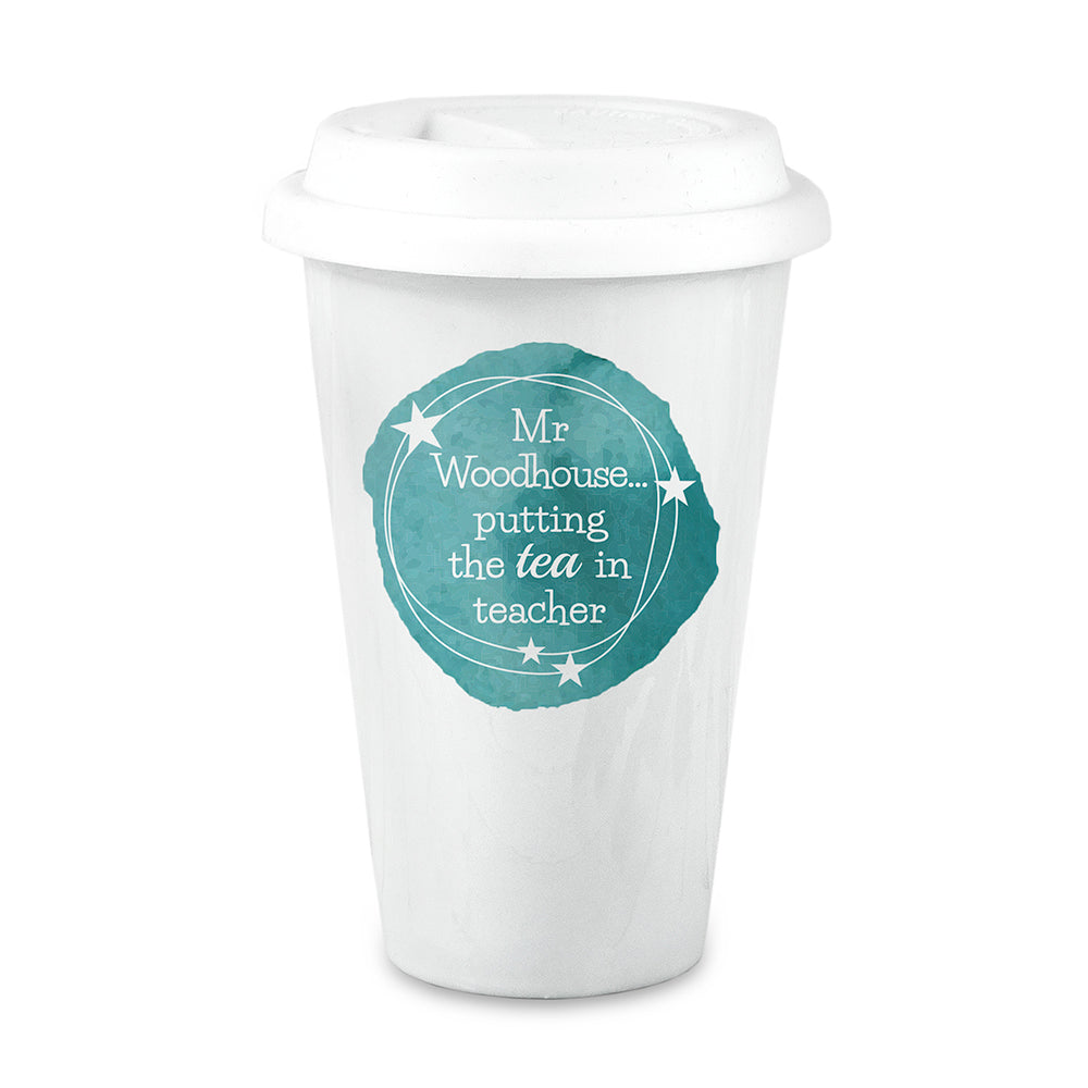 Personalised Tea in Teacher Travel Mug - treat-republic