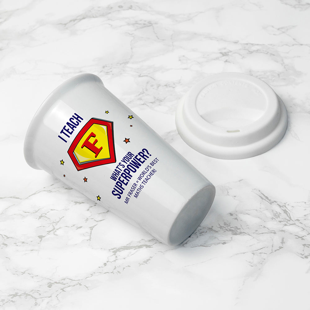 Personalised Super Teacher Travel Mug - treat-republic