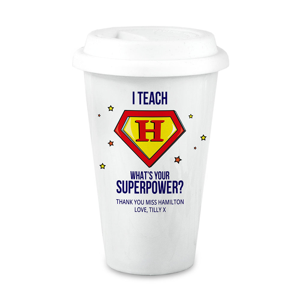 Personalised Super Teacher Travel Mug - treat-republic