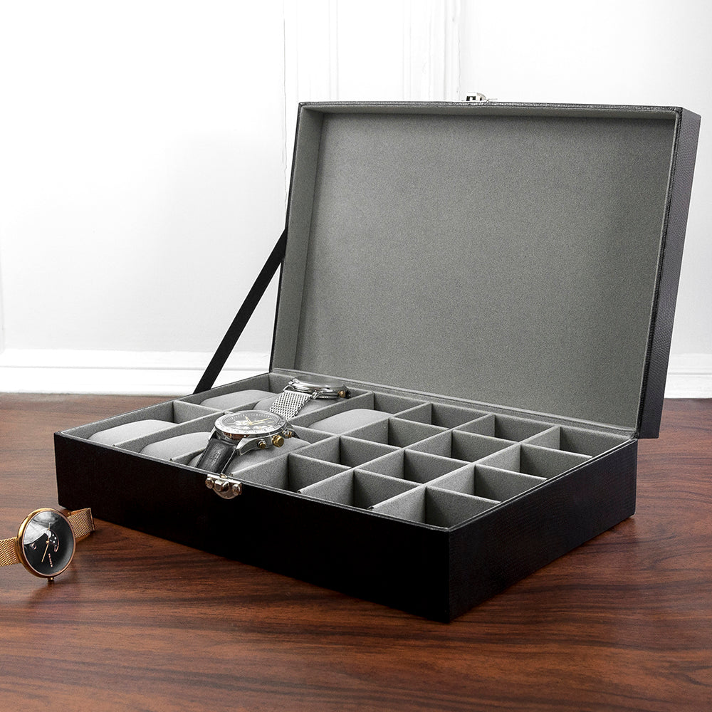Personalised Watch & Cufflinks Box - treat-republic