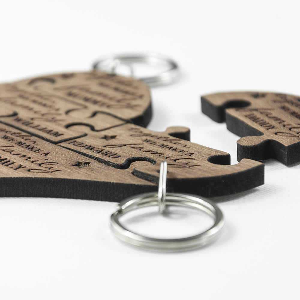 Personalised Family Together Keyring - treat-republic