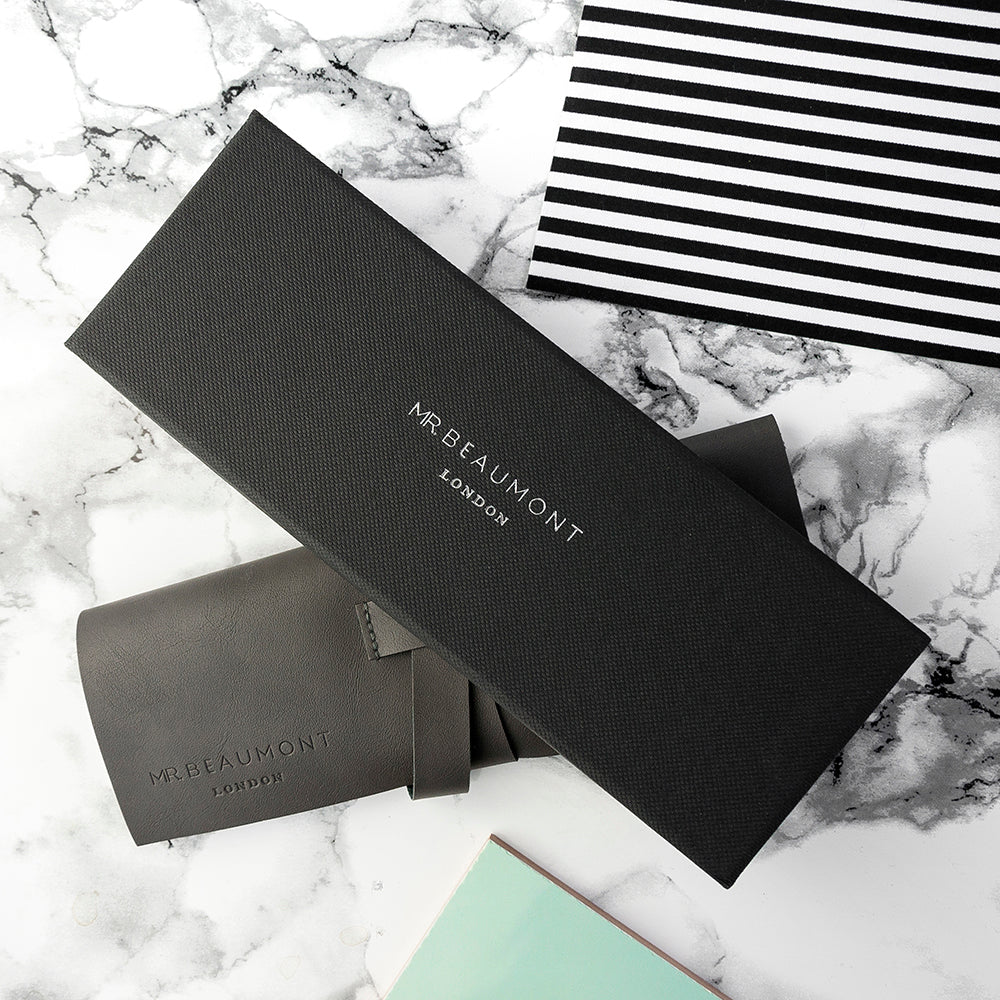 Elie Beaumont Personalised Ladies Metallic Mesh Strap Watch With Rose Gold Dial - treat-republic