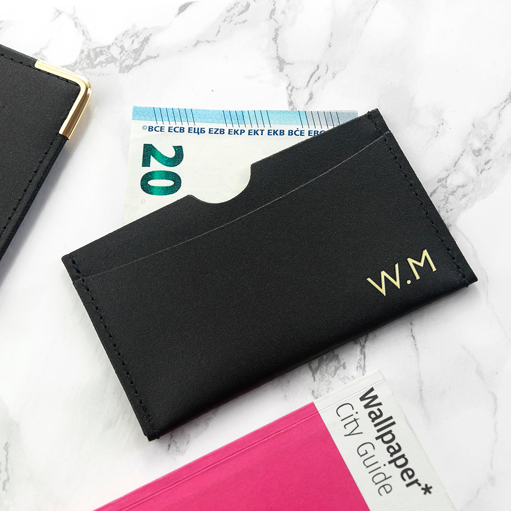 Personalised Luxury Leather Card Holder - treat-republic