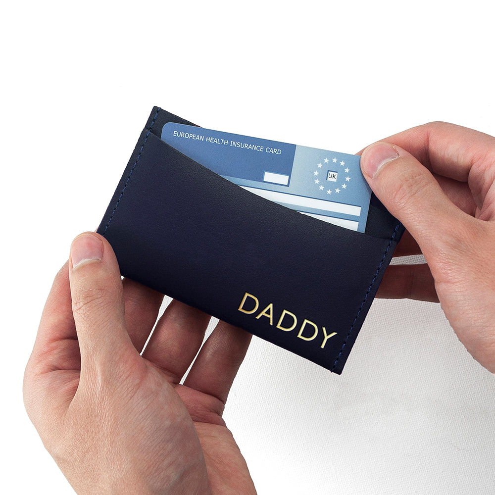 Personalised Luxury Leather Card Holder - treat-republic