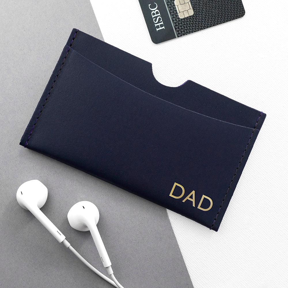 Personalised Luxury Leather Card Holder - treat-republic