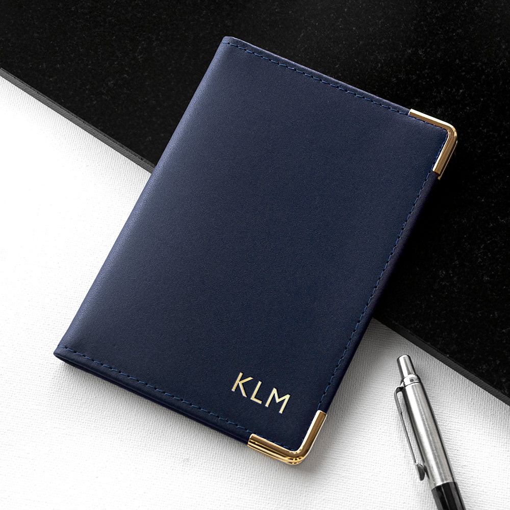 Personalised Luxury Leather Passport Cover - treat-republic