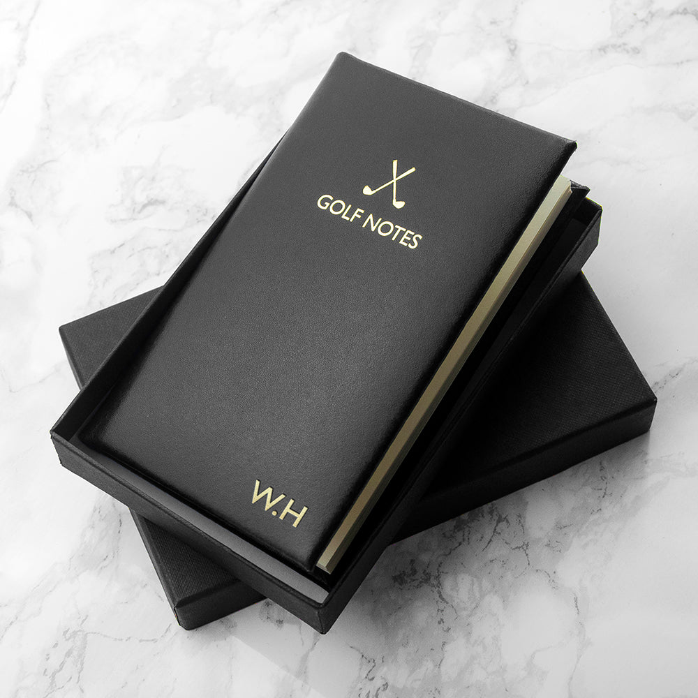 Personalised Leather Golf Note Book - treat-republic
