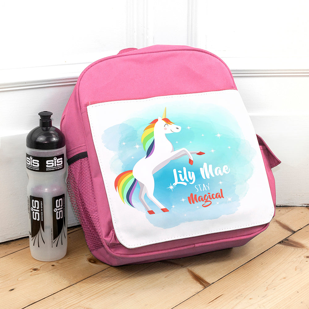Personalised Rainbow Unicorn Backpack - treat-republic