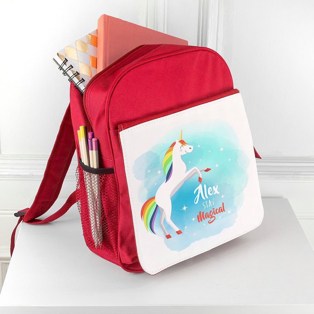 Personalised Rainbow Unicorn Backpack - treat-republic