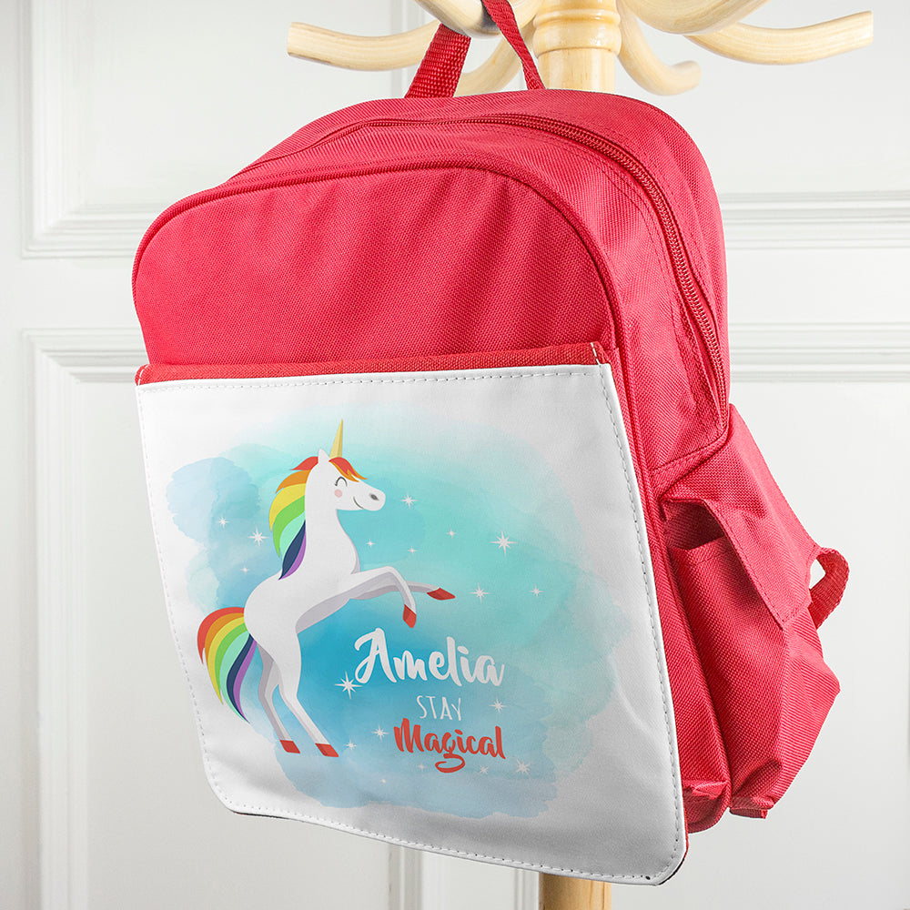 Personalised Rainbow Unicorn Backpack - treat-republic