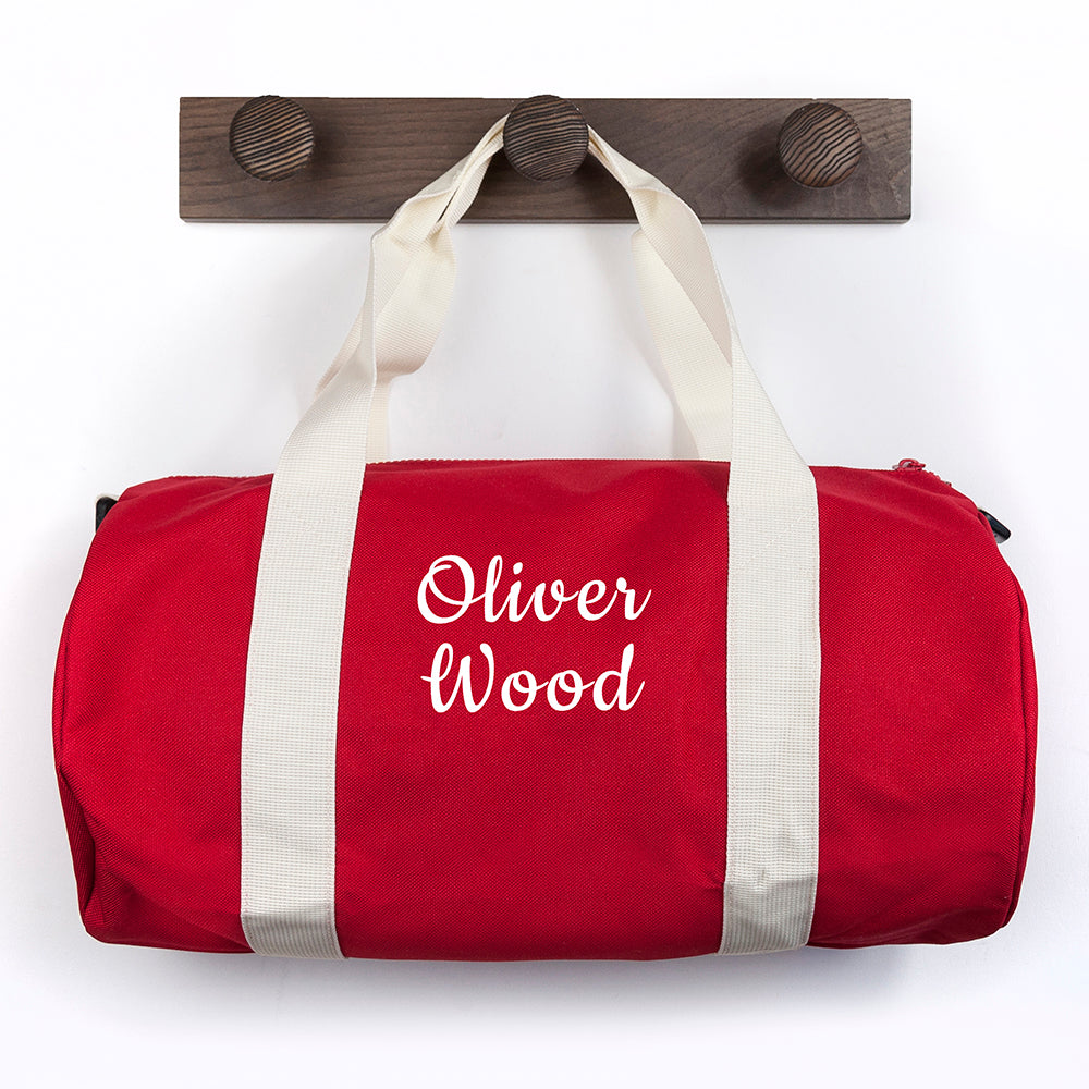 Personalised Kids Red Gym Kit Bag - treat-republic