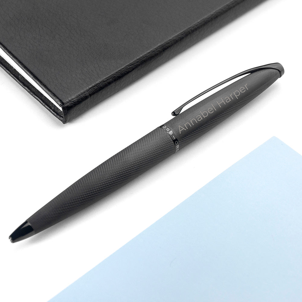 Personalised Cross ATX Pen in Black - treat-republic
