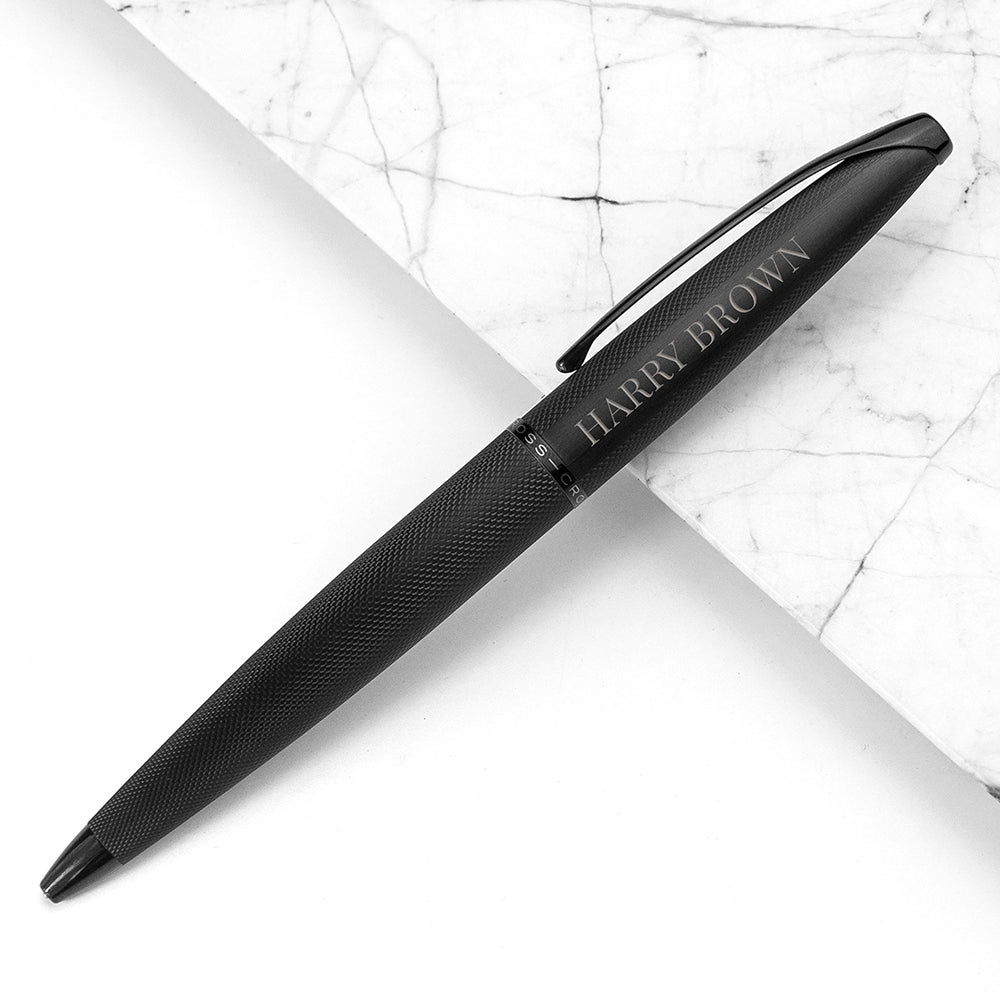 Personalised Cross ATX Pen in Black - treat-republic