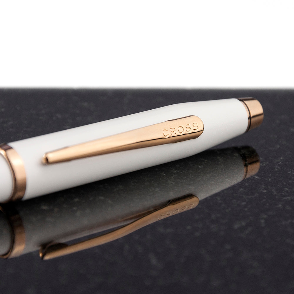 Personalised Cross Century II Pen in White - treat-republic