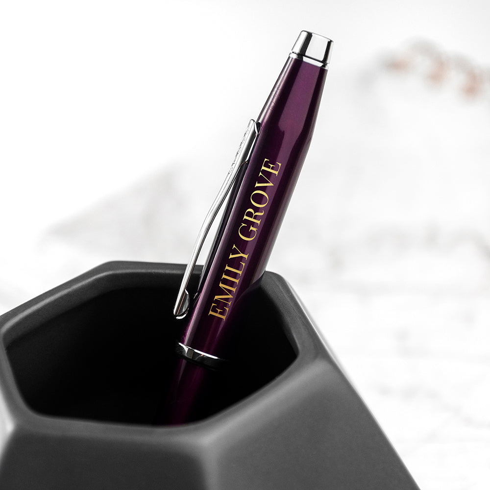 Personalised Cross Century II Pen in Plum - treat-republic