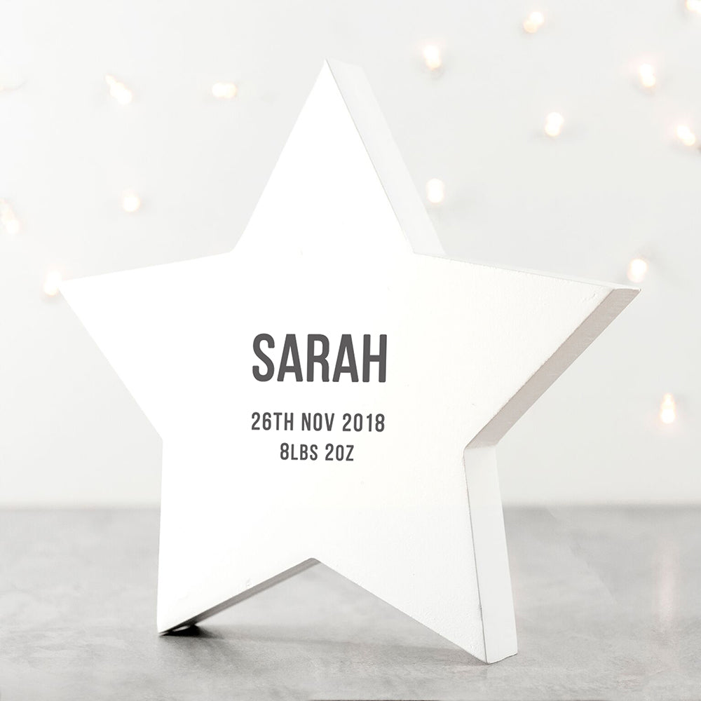 Personalised Newborn Baby Star Keepsake - treat-republic