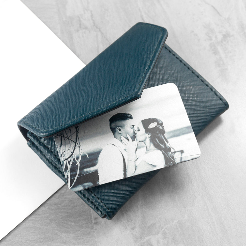 Personalised Favourite Memory Metal Wallet Insert - treat-republic