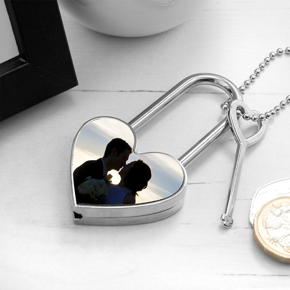 Personalised Favourite Memory Heart Padlock - treat-republic