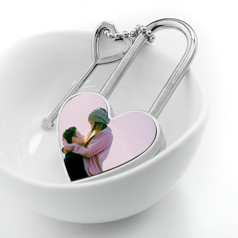 Personalised Favourite Memory Heart Padlock - treat-republic