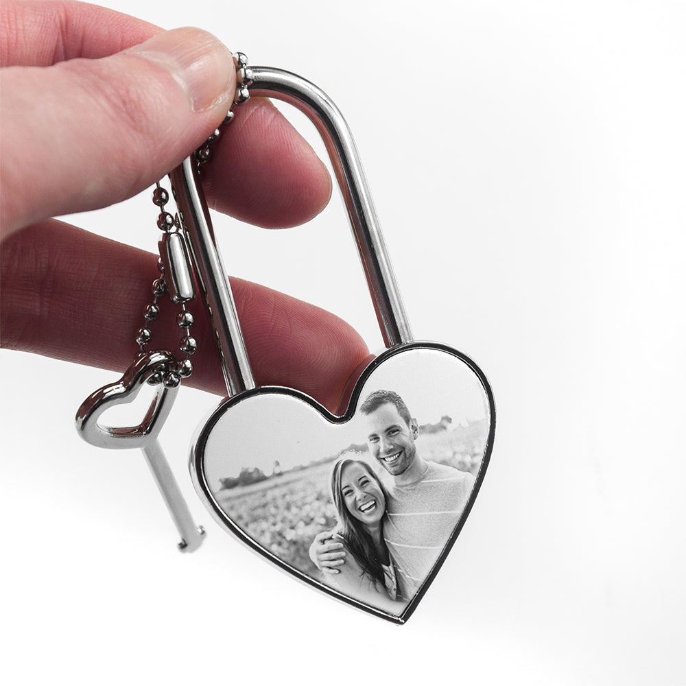 Personalised Favourite Memory Heart Padlock - treat-republic