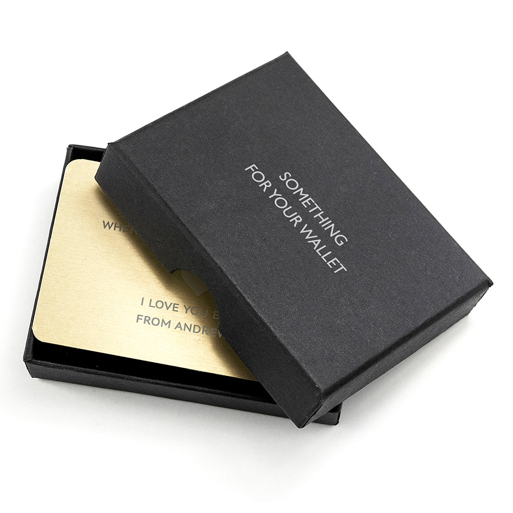 Love Note Metal Wallet Keepsake - treat-republic