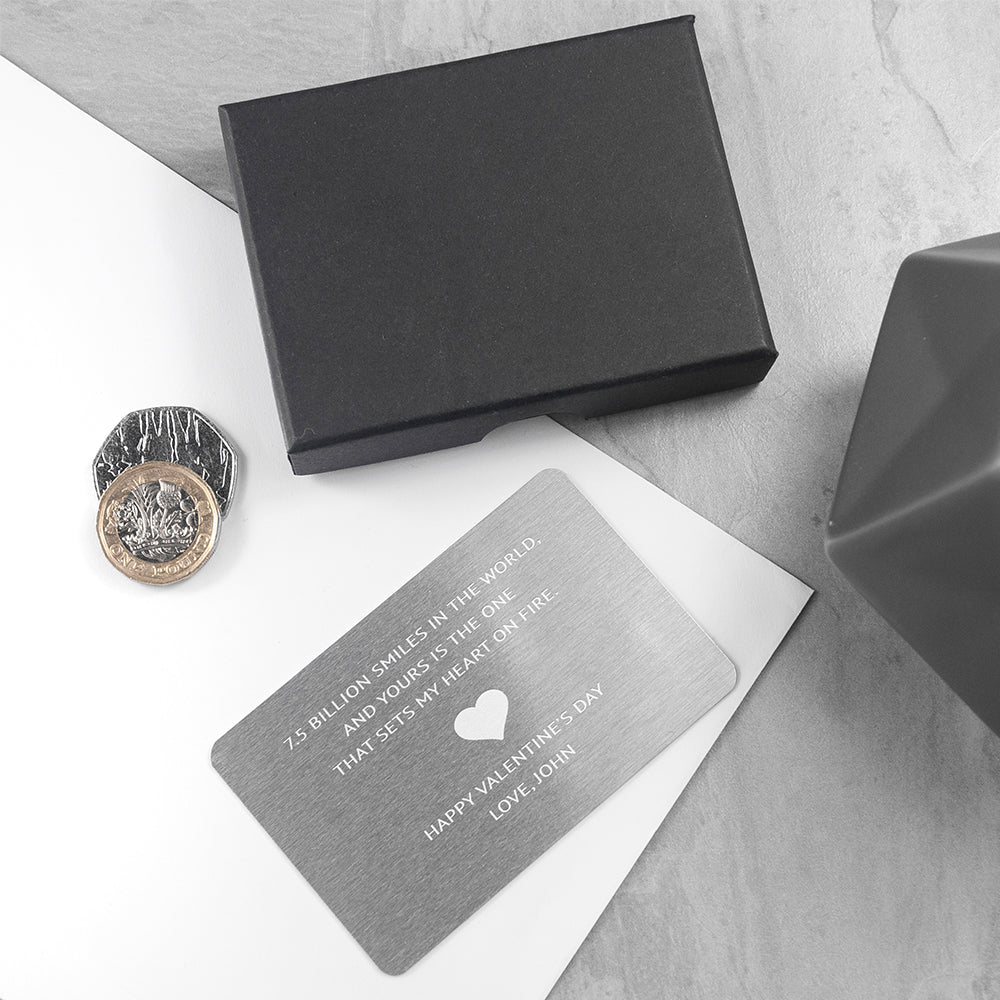 Love Note Metal Wallet Keepsake - treat-republic