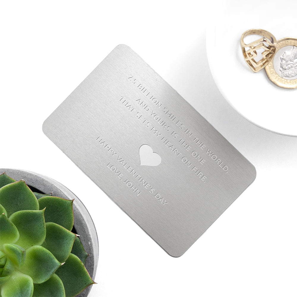 Love Note Metal Wallet Keepsake - treat-republic