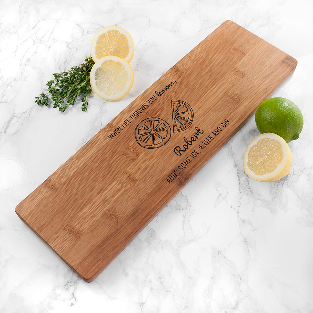 Personalised Life Gives You Lemons Board - treat-republic