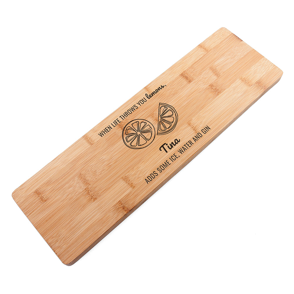 Personalised Life Gives You Lemons Board - treat-republic